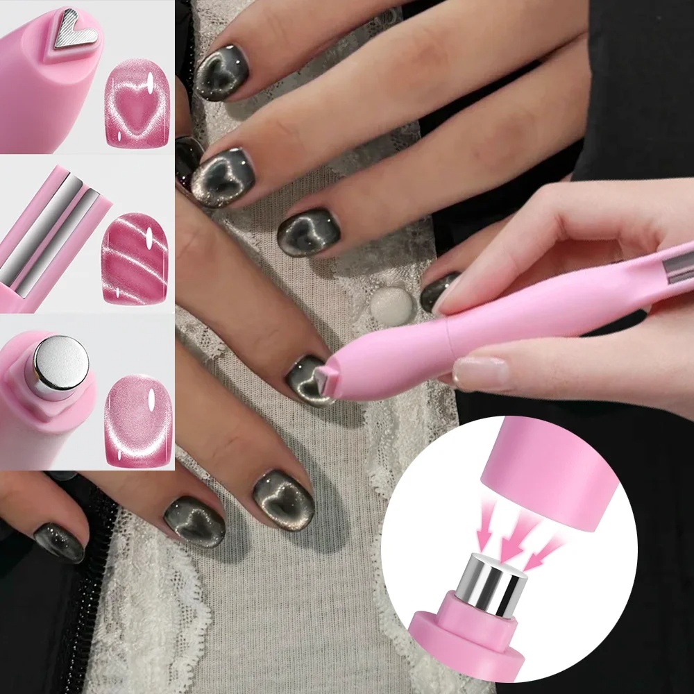 Contour Palette Stick - 3-In-1 Heart Shape Cat Eye Nail