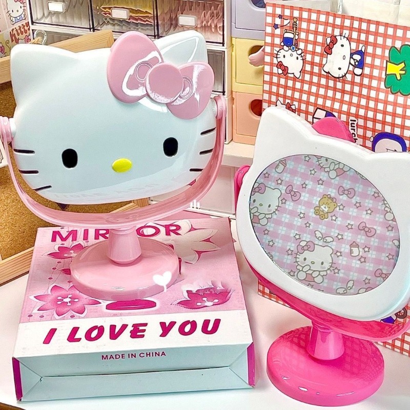 Beauty Makeup Vanity Set - Hello Kitty Desktop Vanity Mirror, Kawaii