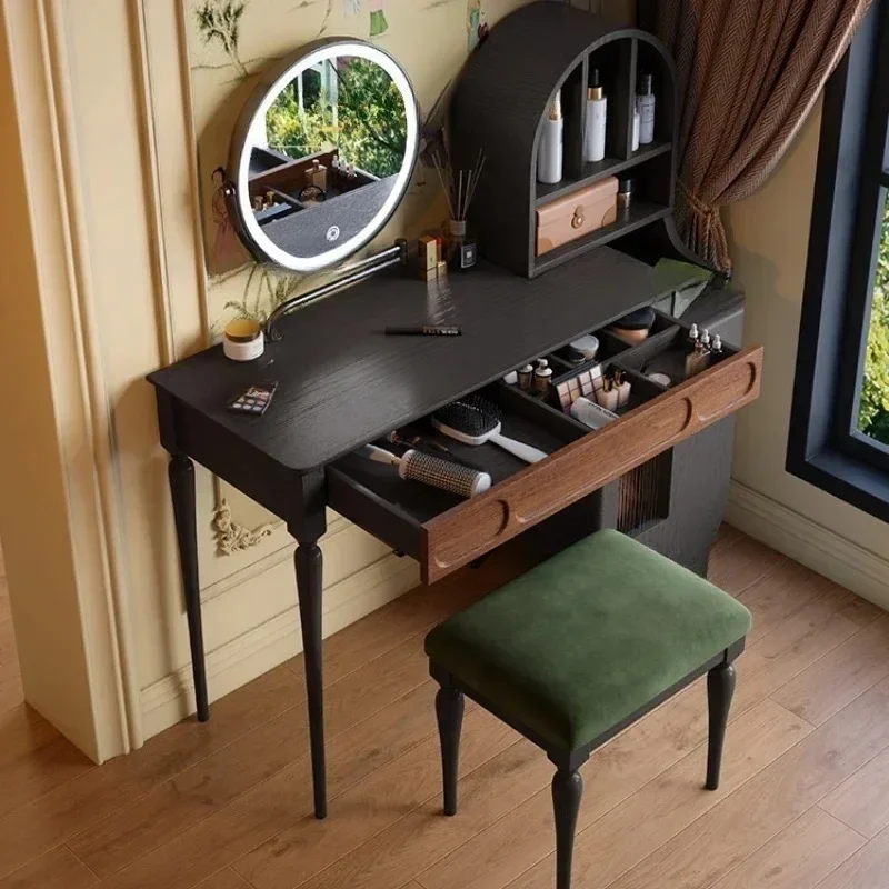 +Organizer Black Vanity Table  - đánh giá và giá Beauty Makeup Vanity Set