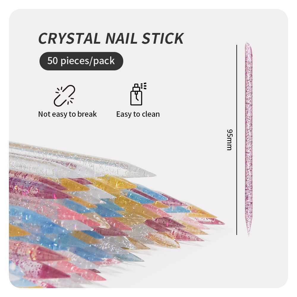 50 Pcs Nail Cuticle Pusher Cry - đánh giá và giá Contour Palette Stick