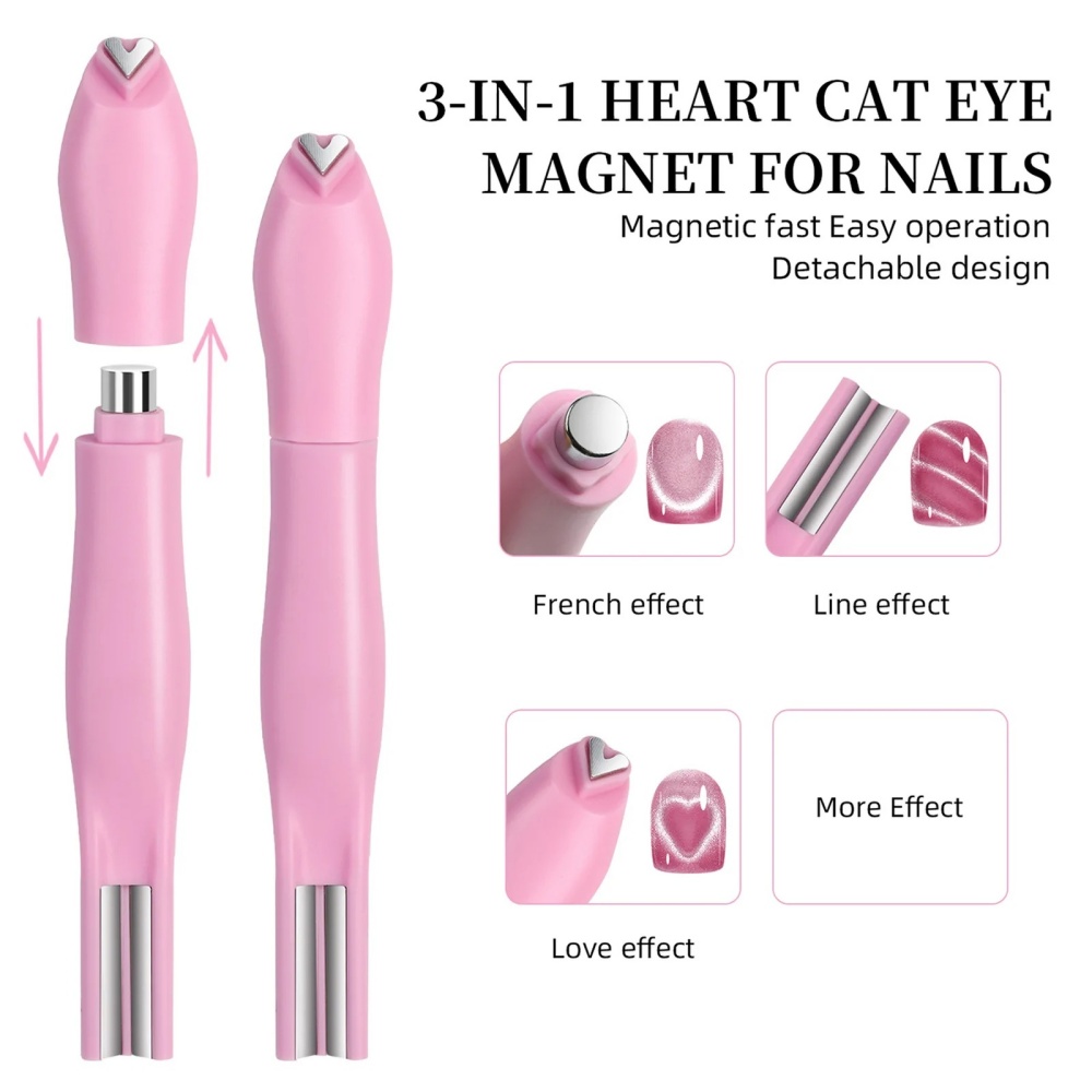 3-In-1 Heart Shape Cat Eye Nai - đánh giá và giá Contour Palette Stick