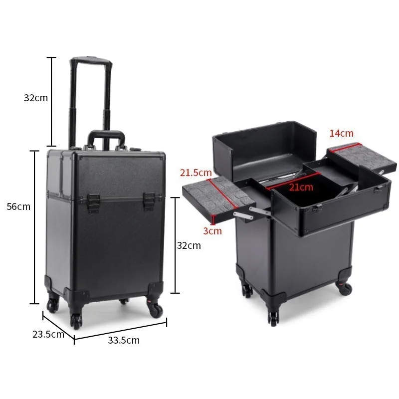 Rolling Cosmetic Luggage Organ - đánh giá và giá Beauty & Makeup Katia Di Paola